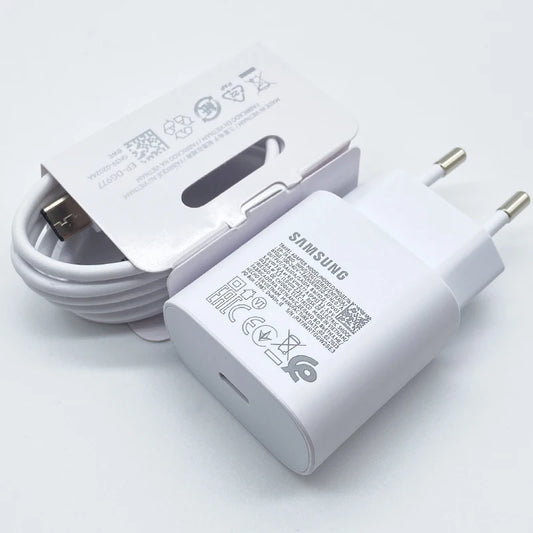 25W Super Fast Charger Usb Type C Cargador for Galaxy S23 S24 S21 S22 plus A54 A34 Adapter for Z Flip 5 3 Fold 6 5 3 4 2